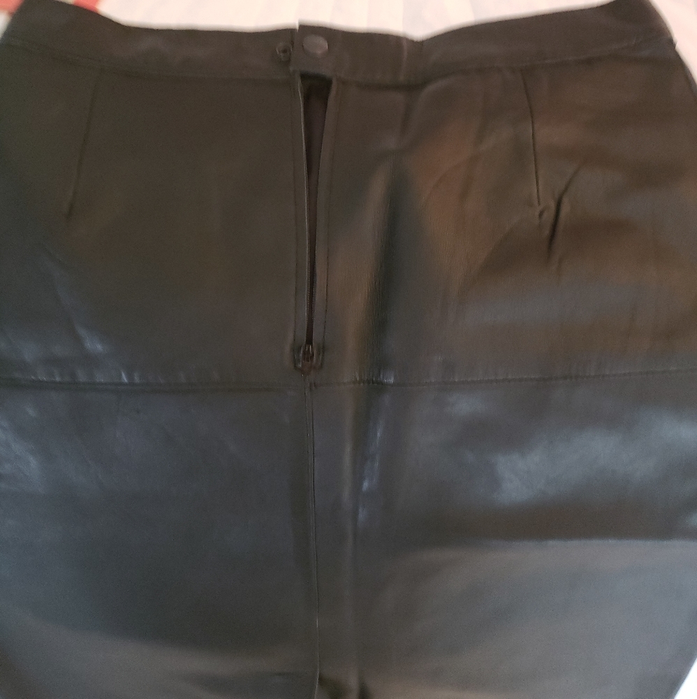 Long Leather Skirt